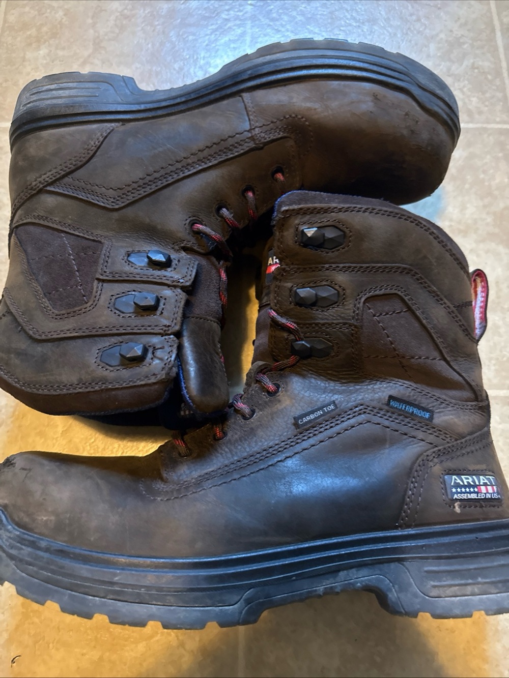 Ariat turbo 8” H20 carbon toe boots